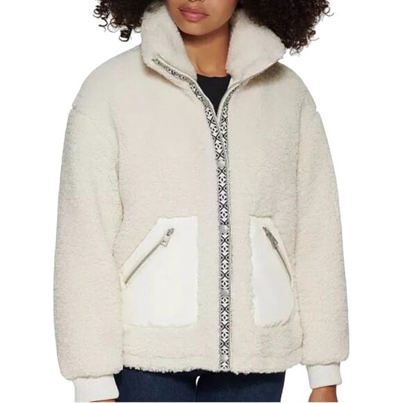 Levi's Women's Sherpa Fleece Teddy Jacket, Size XL, New with Tag MSRP $120 - Picture 2 of 14